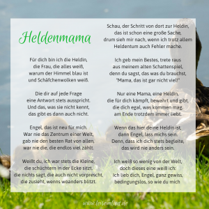 Gedicht Heldenmama Mutterliebe