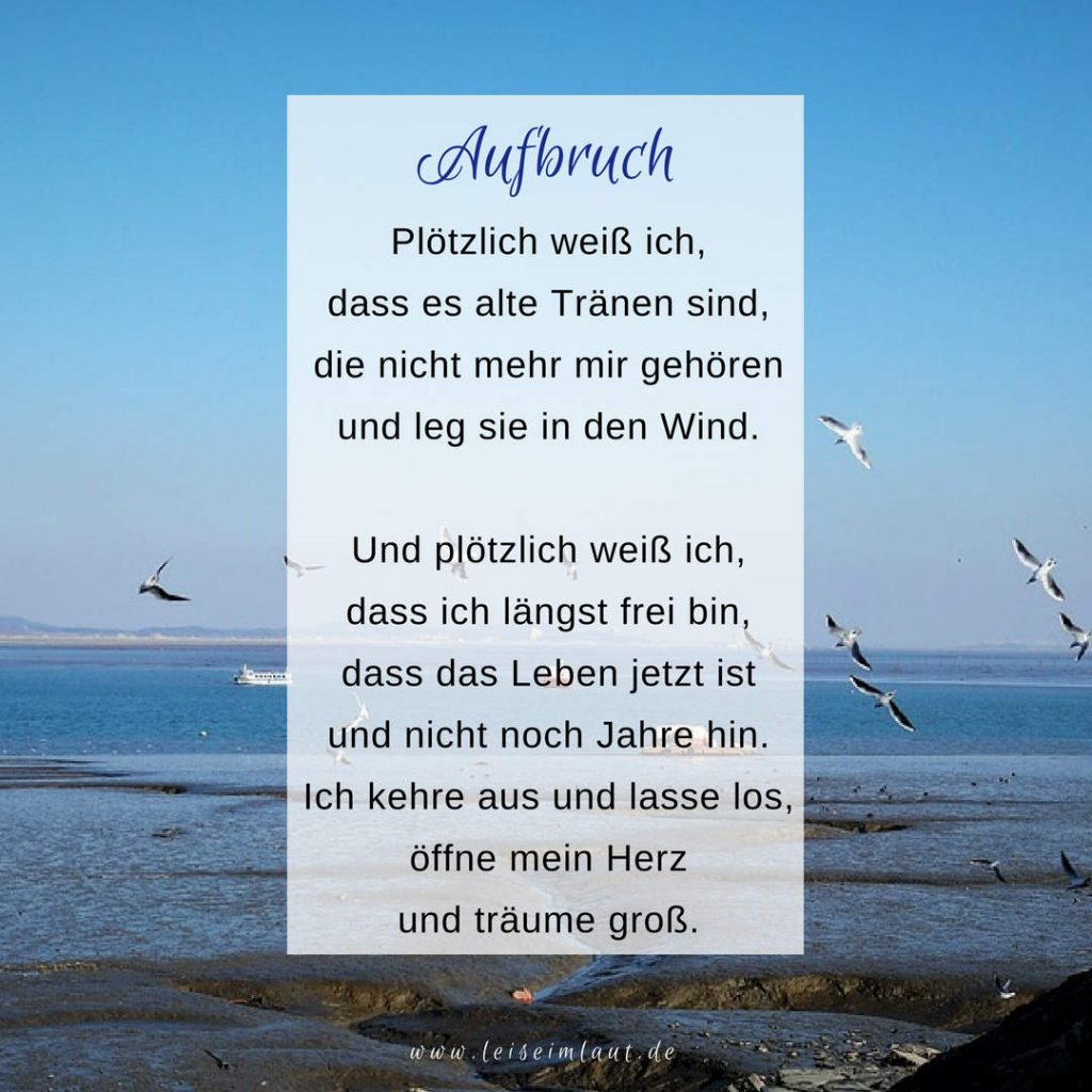 Gedicht loslassen